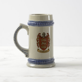 O'Brien Familienwappen Stein Krug Bierglas