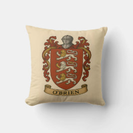 O'Brien Family Crest Photo Block Kissen