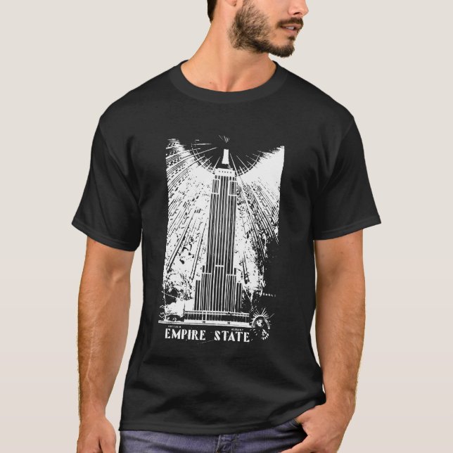 Obscurité de T-shirt d'état d'empire (Devant)