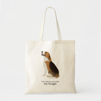 'Obsédé par mon beagle' Sac fourre-tout