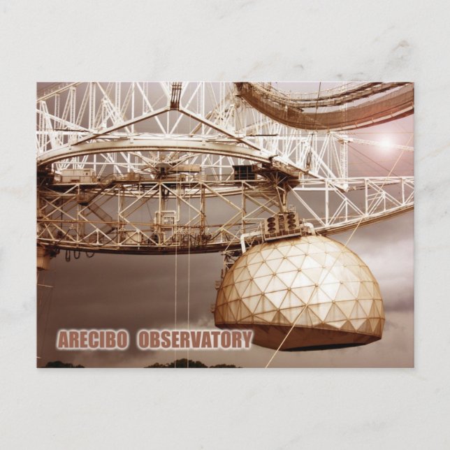 Observatorium Arecibo, Puerto Rico Postkarte (Vorderseite)