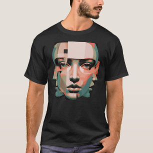 Observer-Selbst-Abstrakt   Geschichtete menschlich T-Shirt