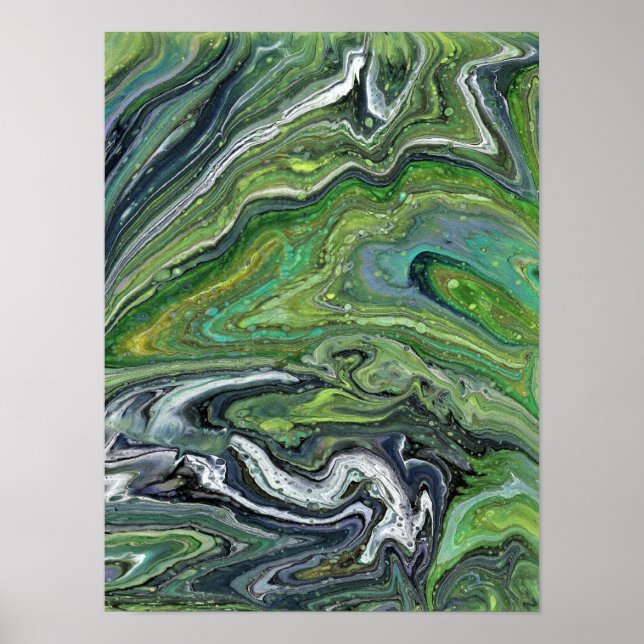 Obsession 1 Abstract Art Print Poster (Vorne)