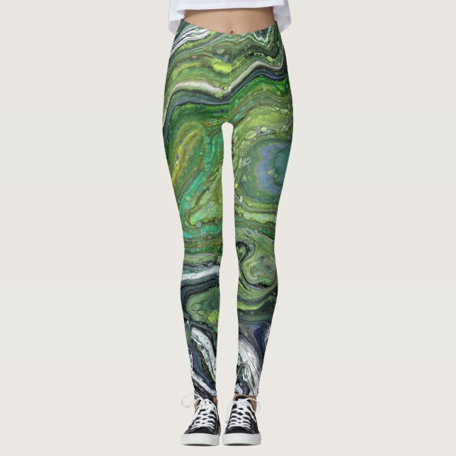 Obsession 1 Abstrakte Leggings (Vorderseite)