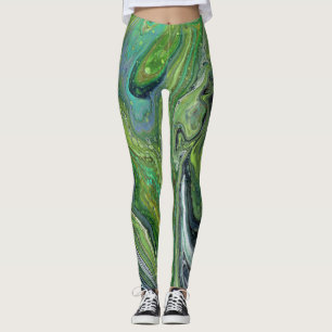 Obsession 3 Wild grüne Abstrakte Leggings