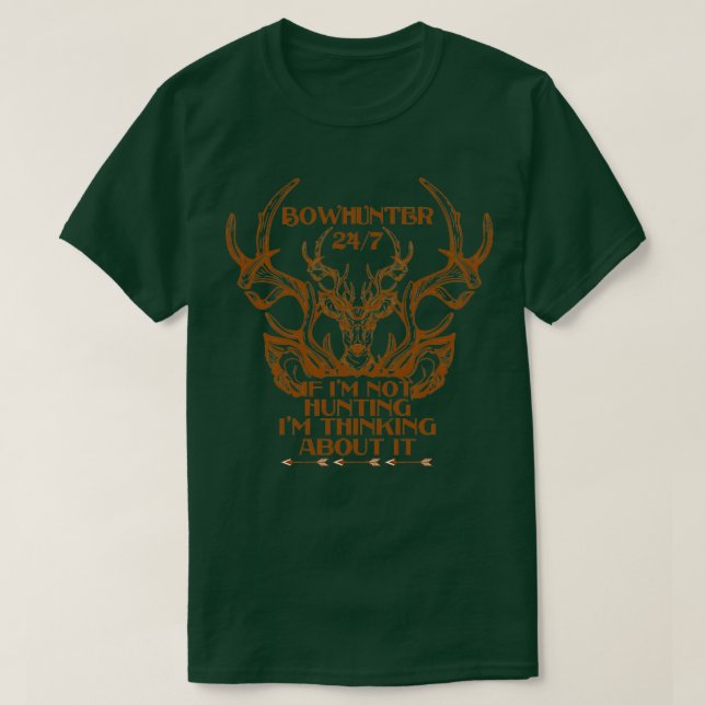 Obsession Jagd Bow Junter Kleidung Buckwear Gif T-Shirt (Design vorne)