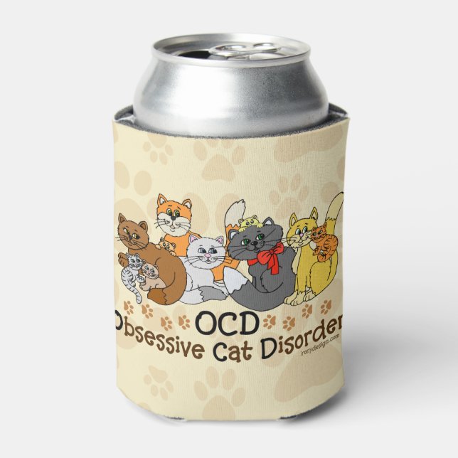 Obsessive Cat-Störung Dosenkühler (Kanne Vorderseite)