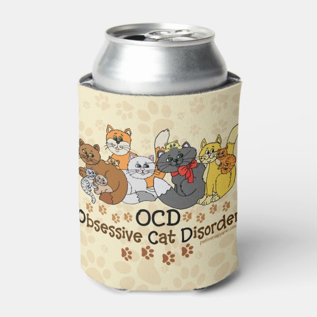Obsessive Cat-Störung Dosenkühler (Kanne Vorderseite)