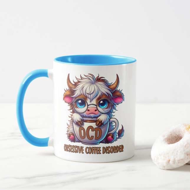 Obsessive Coffee Disorder  Tasse (Mit Donut)