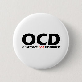 Obsessive Katzenkrankheit Button