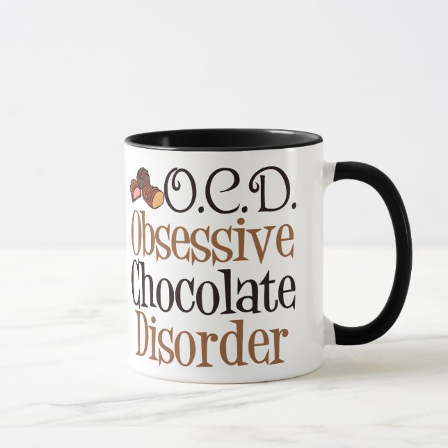 Obsessive Schokoladenerkrankung Tasse (Rechts)
