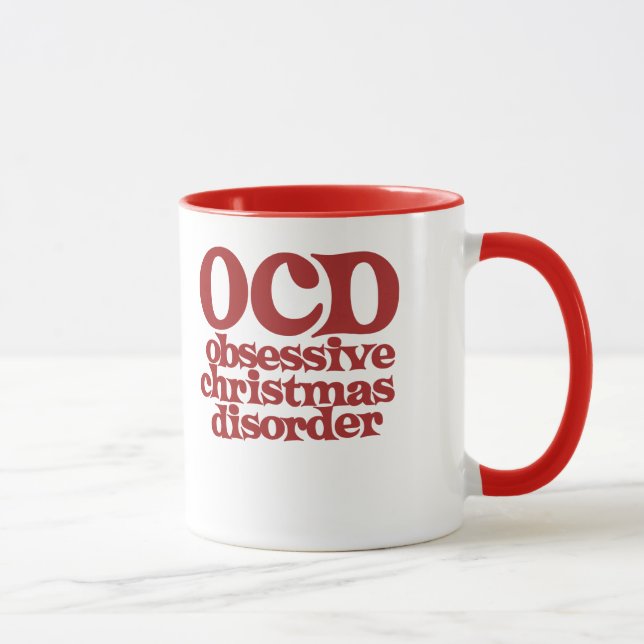Obsessive Weihnachtskrankheit Tasse (Rechts)