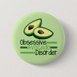 Obsessiver Avocado-Syndrom Cool grün Button