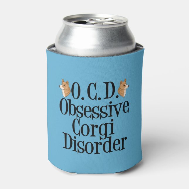 Obsessiver Korgi-Syndrom Dosenkühler (Kanne Vorderseite)
