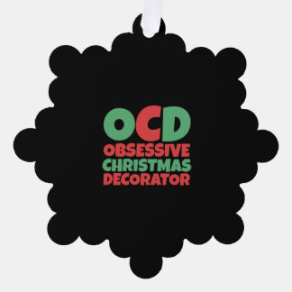 Obsessiver Weihnachtsdekorator Ornament Karte