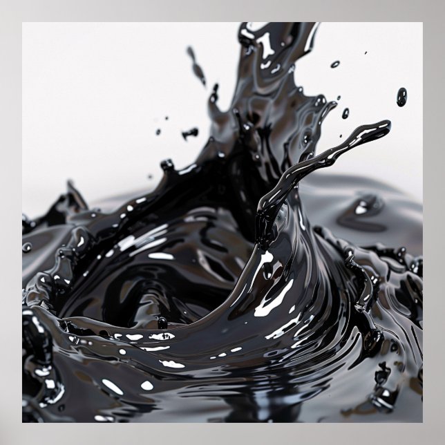 Obsidian Fluid Dynamics Poster (Vorne)