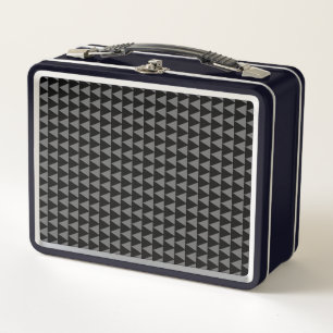 Obsidian-Pfeil, minimalistisches geometrisches Sch Metall Brotdose