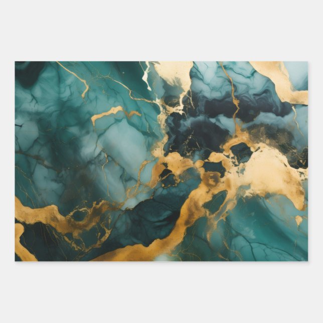 Obsidian River Geschenkpapier Set (Vorderseite)