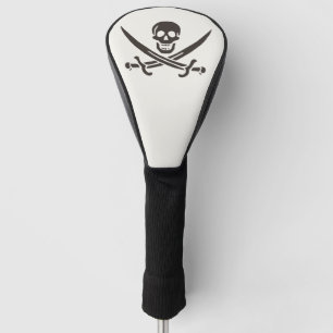 Obsidian-Schädel-Schwerter Piratenflagge von Calic Golf Headcover