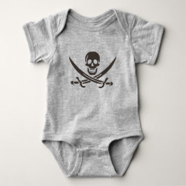 Obsidian Skull Schwerter Pirate Flag Calico Jack Baby Strampler