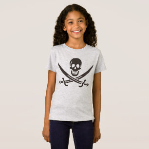 Obsidian Skull Schwerter Pirate Flag Calico Jack T-Shirt