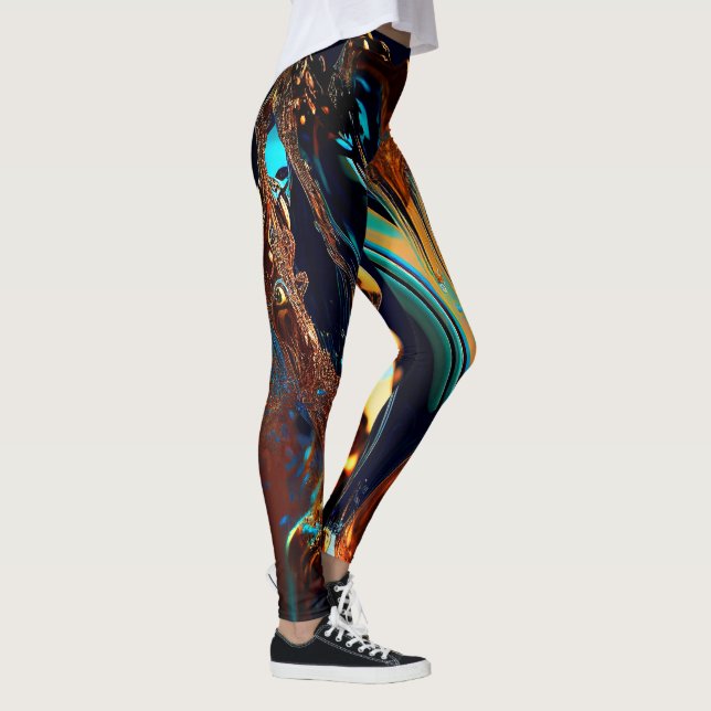 Obsidian Strong - Fantasy-Leggings Leggings (Rechts)
