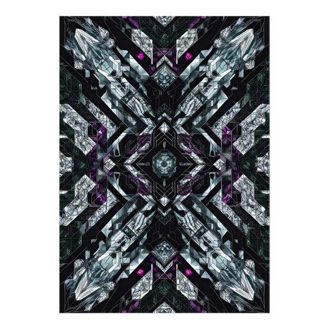 Obsidian Vault: Violet Shard Protocol Fotodruck (Vorne)