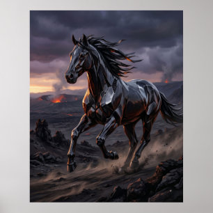 Obsidianpferd Sturmangriff Poster
