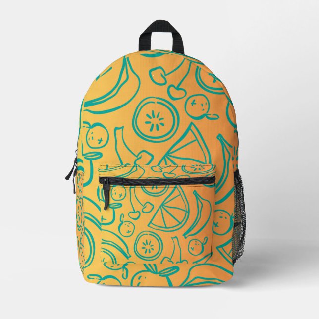 Obst Bedruckter Rucksack (Vorderseite)