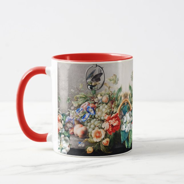 OBST, BLUME, GEFÜHLE, KLEINE GEFÜHLE UND LEBENSMIT TASSE (Links)