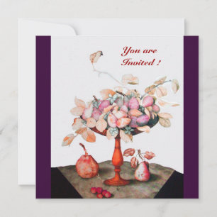 OBST/BLUME, PRUNES UND BLÄTTER DER SAISON EINLADUNG