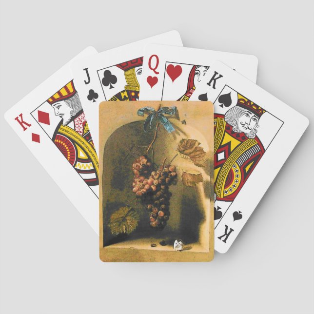 OBST DER SAISON - WOHLSTAND, braun, gelb Spielkarten (Rückseite)