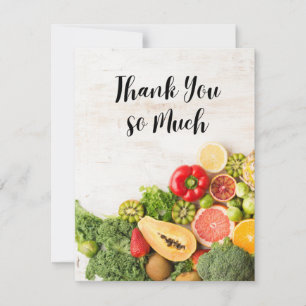Obst Gemüse Lebensmittelgeschäft thematisch Danke 