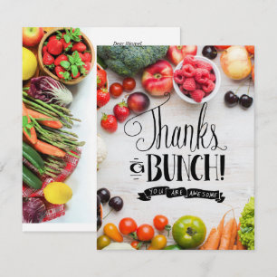 Obst Gemüse Lebensmittelgeschäft thematisch Danke