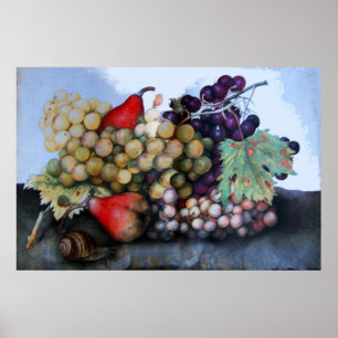 OBST/GETRÄNKE UND FARBEN DER SAISON POSTER