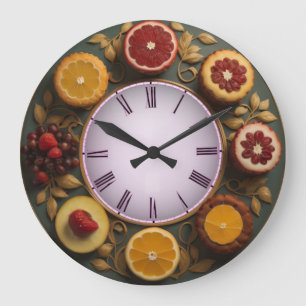 Obst Große Wanduhr