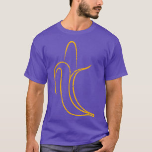 Obst Lover Banana Minimalistisches Design Vegetari T-Shirt