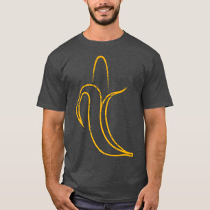 Obst Lover Banana Minimalistisches Design Vegetari T-Shirt