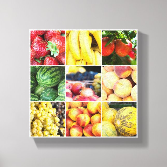 Obst - Meldebogen Foto Leinwanddruck (Vorderseite)