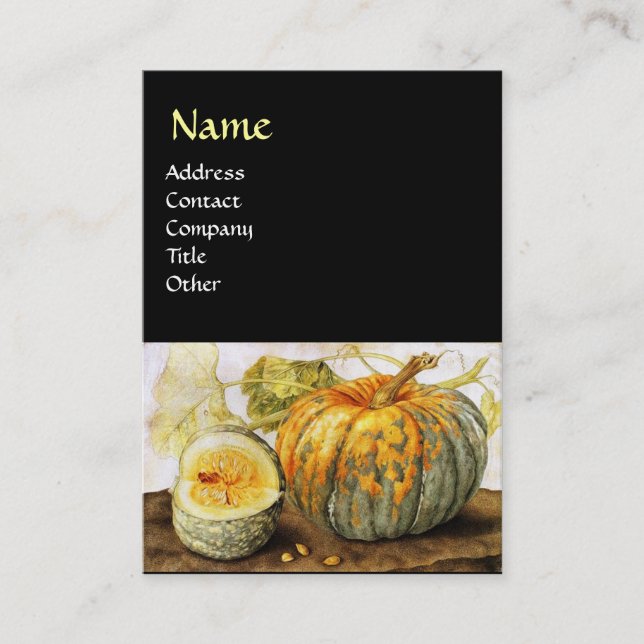 OBST/PUMPKINS DER SAISON VISITENKARTE (Vorderseite)