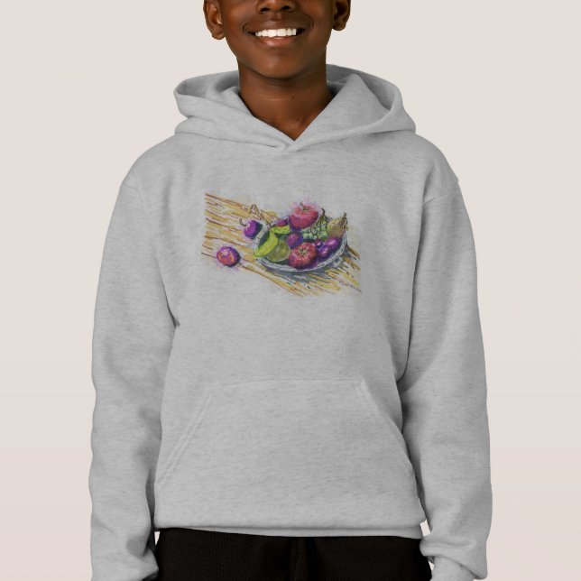 Obst Stillleben Hoodie (Vorderseite)