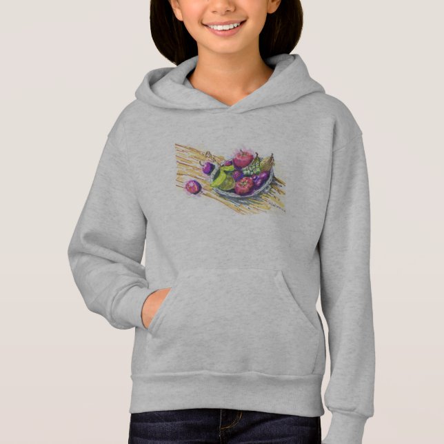 Obst Stillleben Hoodie (Vorderseite)