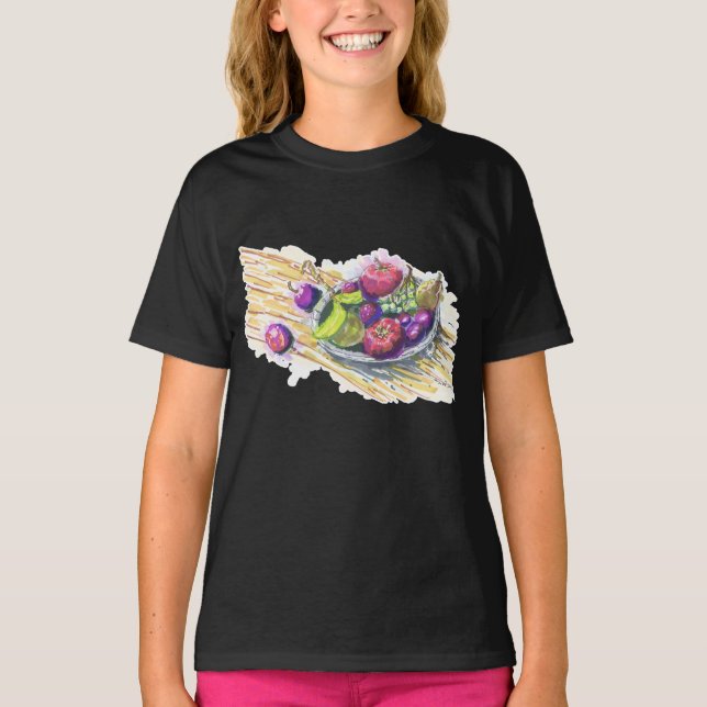 Obst Stillleben T-Shirt (Vorderseite)