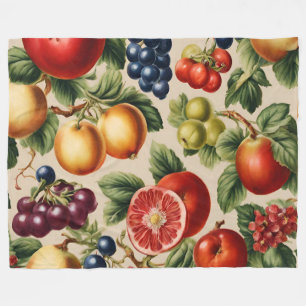 Obst und Blume aus dem Italienischen Garten Fleecedecke