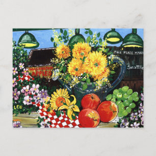Obst und Blume Postkarte