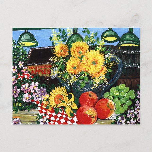 Obst und Blume Postkarte (Vorderseite)