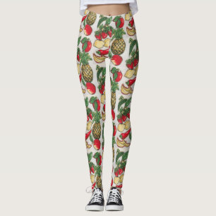 Obst und Gemüse Appliqué Leggings