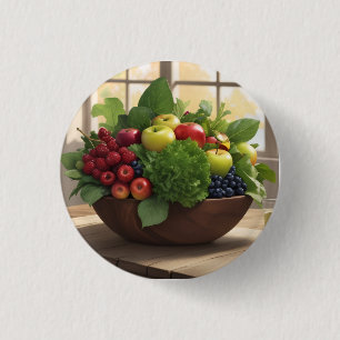 Obst und Gemüse Button