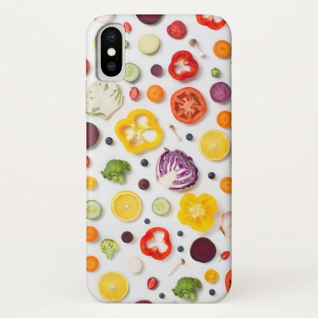 Obst und Gemüse Case-Mate iPhone Hülle (Rückseite)