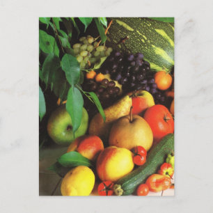 Obst und Gemüse, Eigenernte Postkarte